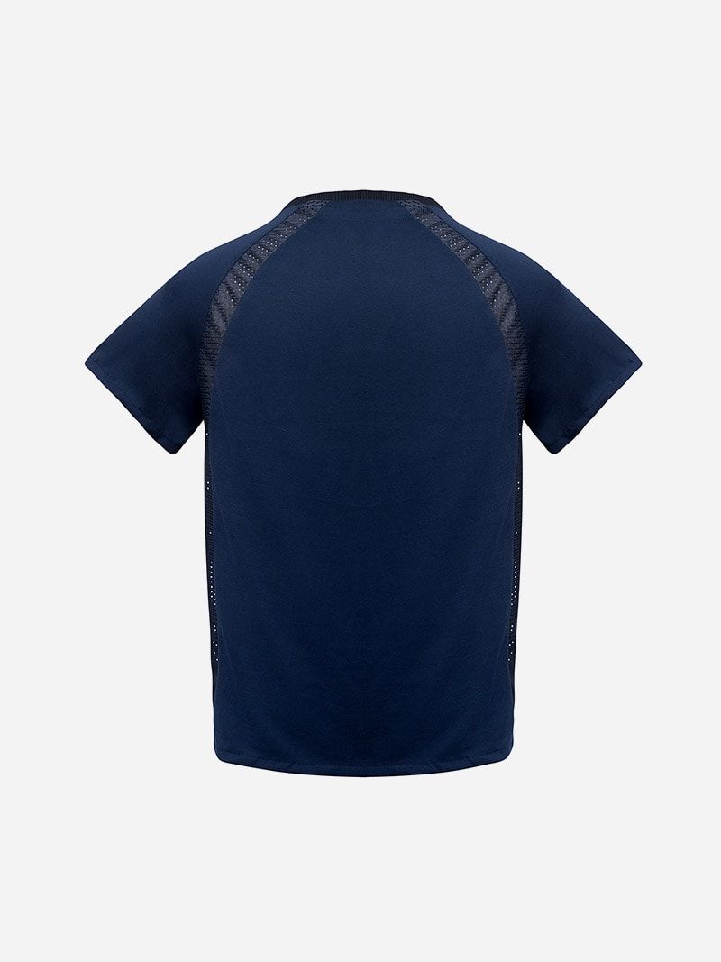 Blue Raglan Panel T-shirt | Duarte