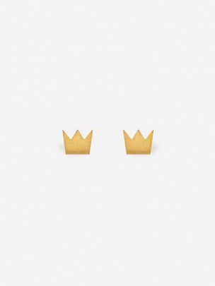 Golden Earrings Full Crown | Coquine Jewelry 