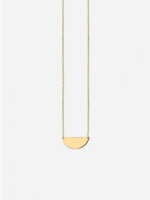 Colar Básico Meio Círculo Dourado | Coquine Jewelry