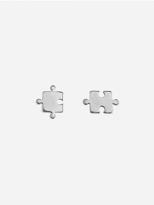 Silver Earrings Puzzle | Coquine Jewelry