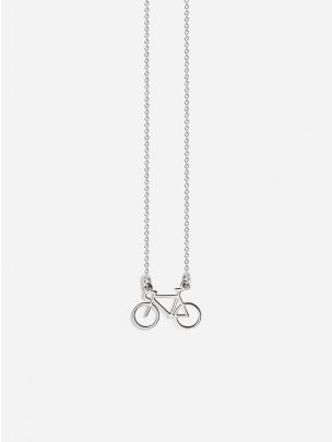 Silver Bike Life Necklace | Coquine Jewelry