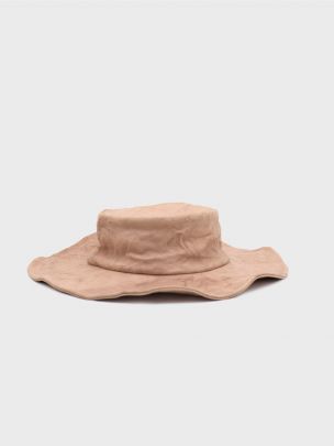 Nude Leather Hat