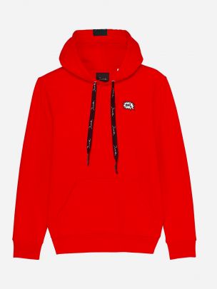 Sweater Red Hooded Paw 