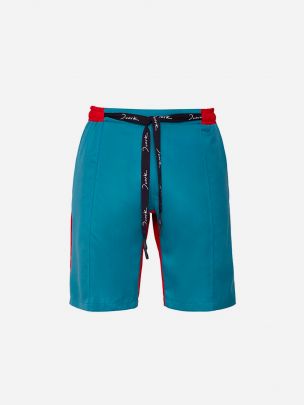 Blue & Red Long Shorts