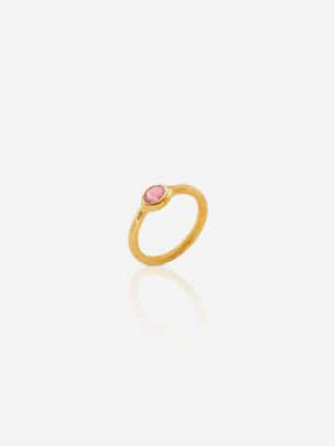 Bromelia Ring with Pink Tourmaline