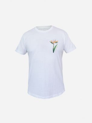 White T-shirt Bird of Paradise | Wiino