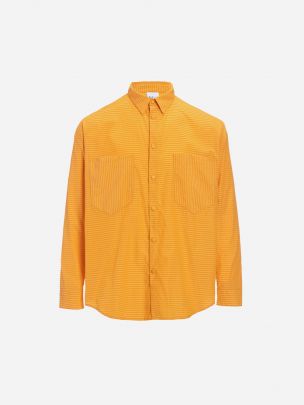 Yellow Stripes Shirt with Contrasting Pockets | Rita Sá