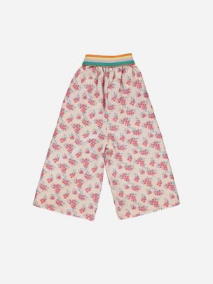 Culottes Pale Pink with Flowers