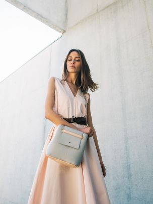Mini Mala Bucket Nude | Maria Maleta