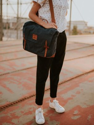 Mala Messenger Azul Aire | Ideal & Co