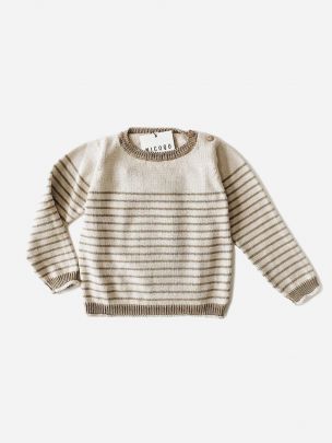 Knit Latte Ecru Sweater
