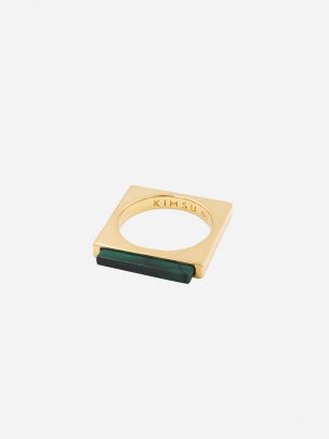 Quadrato Gold Ring | Kimsu
