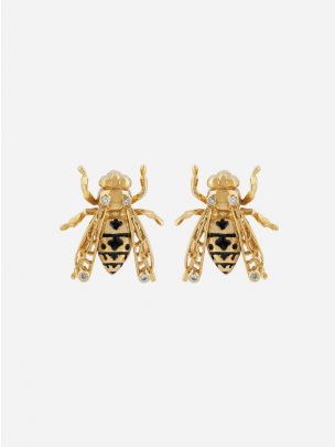 Black Wasp Earrings | Carolina Curado