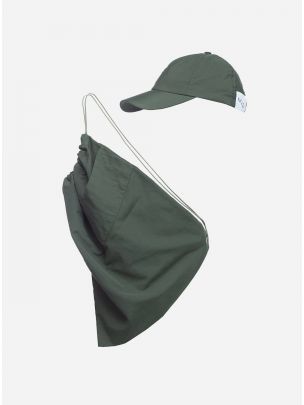 Camo Green Textured Cap and Backpack Set | Rita Sá