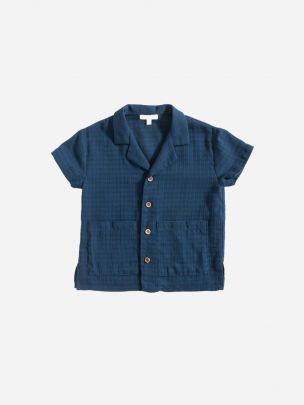 Shirt / Navy Gauze