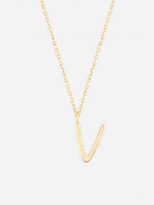 Necklace Letter V | Wonther