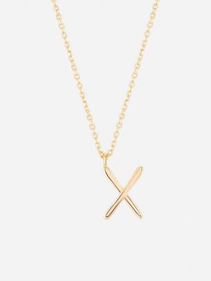 Necklace Letter X | Wonther