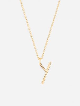 Necklace Letter Y | Wonther