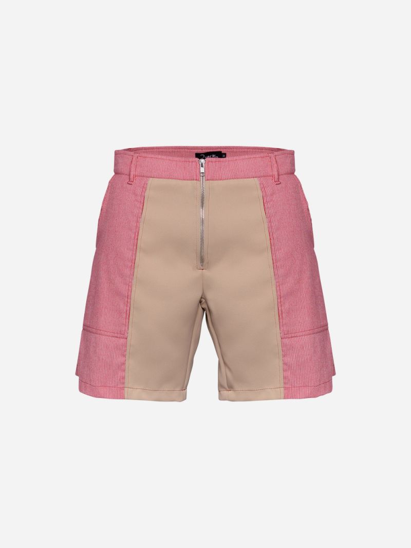 Red and Camel Desert Shorts Duarte Online Store Clothing Fashion Designers
