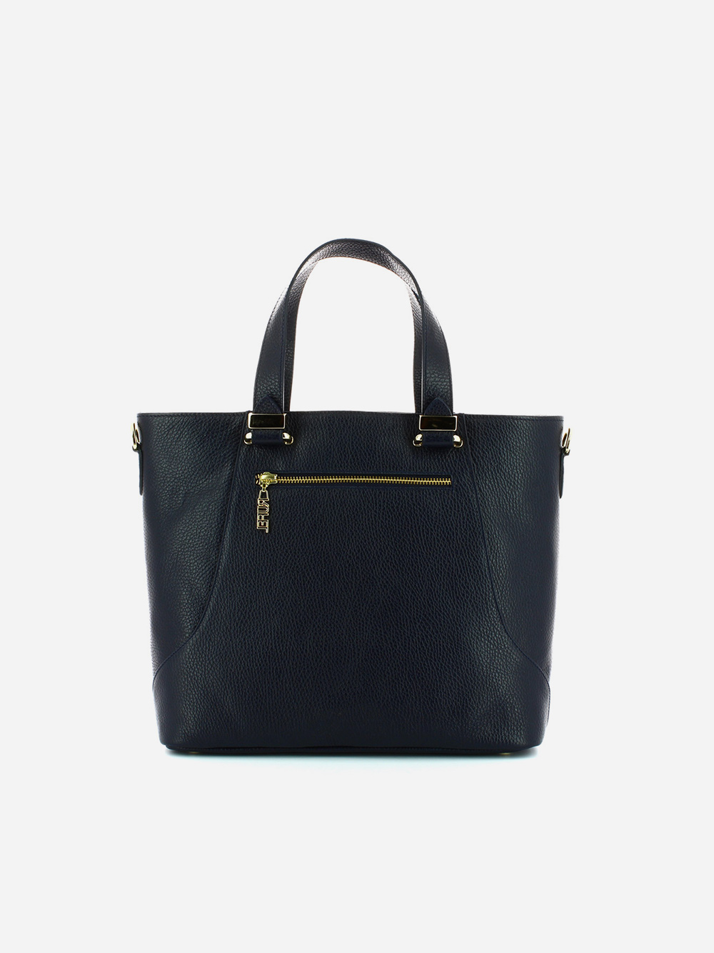 Blue Leather Shopper bag