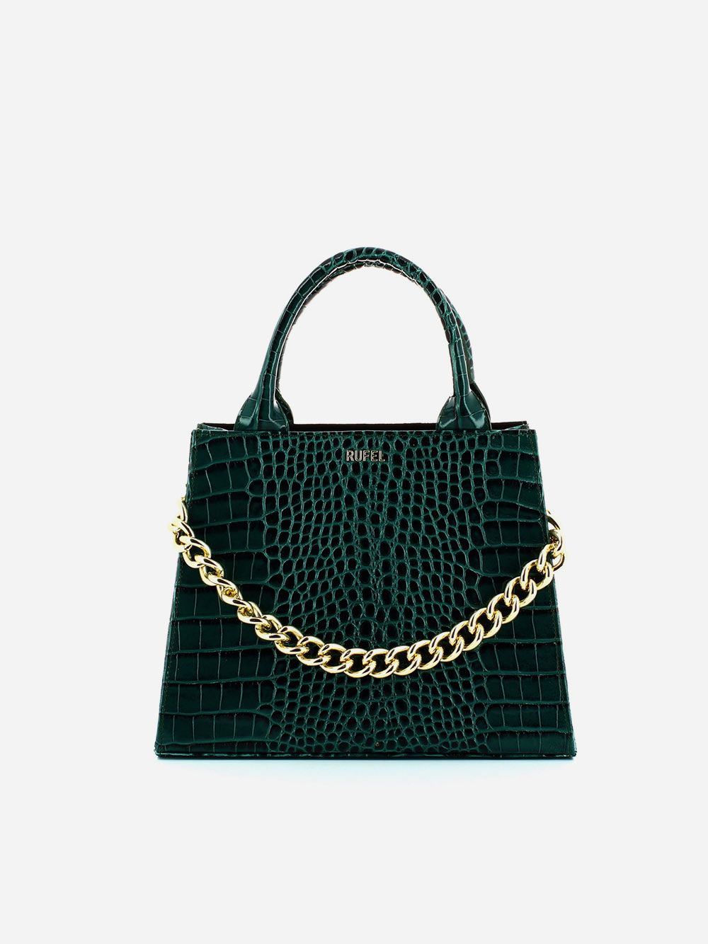 Green Croco Handbag