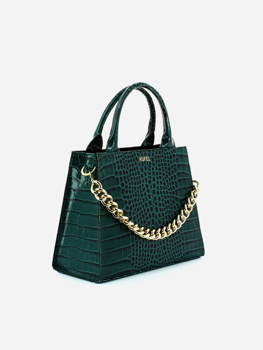 Green Croco Handbag