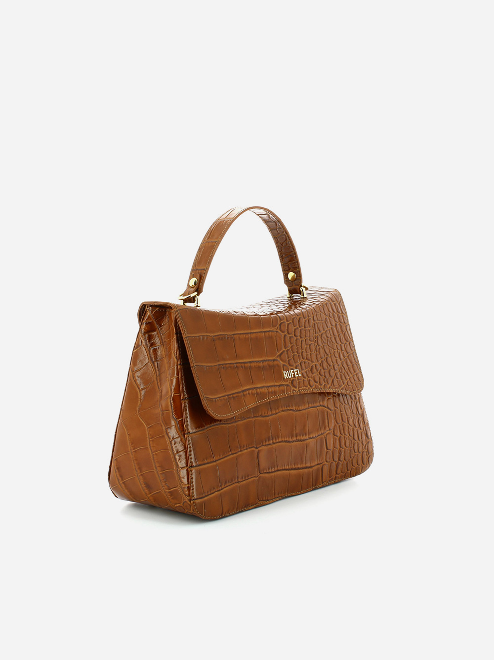 Croco Leather Handbag